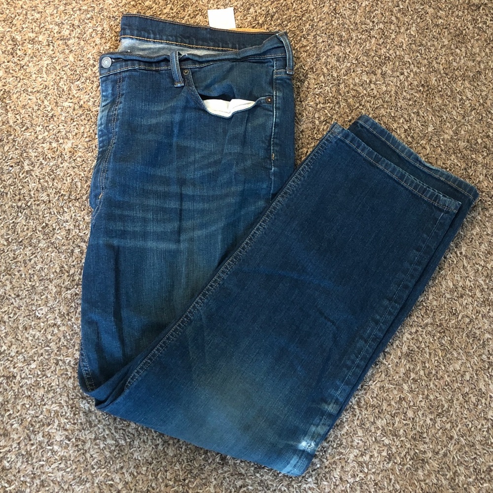 Mens 541 athletic dark wash jeans